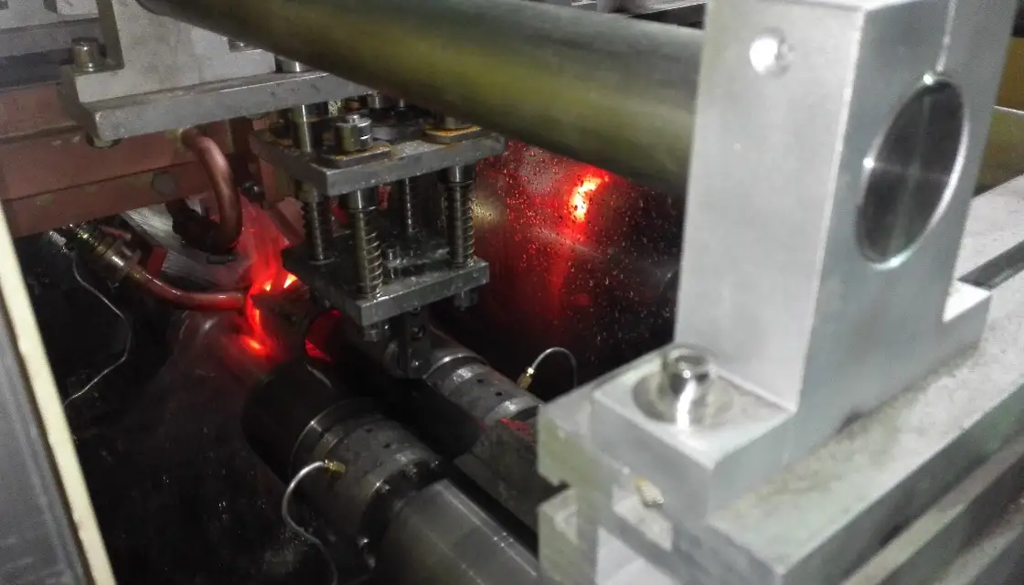 Automotive anti-collision beam pipe induction heating treatment production line-2 Automotive anti-collision beam pipe induction heating treatment production line-2