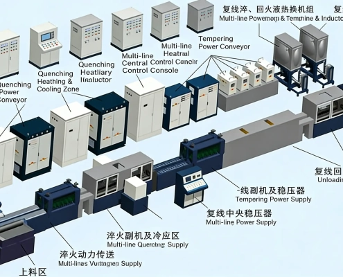 자동차 충돌방지빔 파이프 유도가열처리 생산라인-3 (1) Automotive anti-collision beam pipe induction heating treatment production line-3 (1)