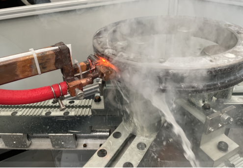 Dual station gantry type quenching scene
