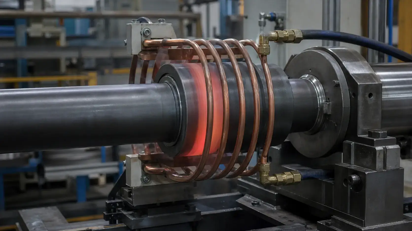 Induction bearing removal with a flexible induction coil wrapped around a seized inner race on a machine shaft