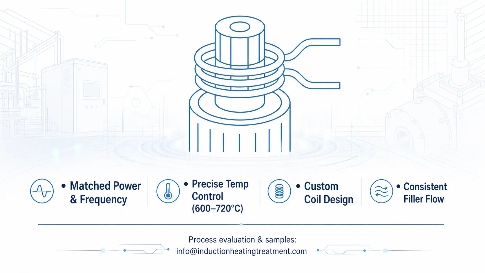 لحام أطراف الموتور بالحثلحالعوامل الحرجة للوصلات المتسقةnsistent Joints 23 induction brazing motor terminals feature