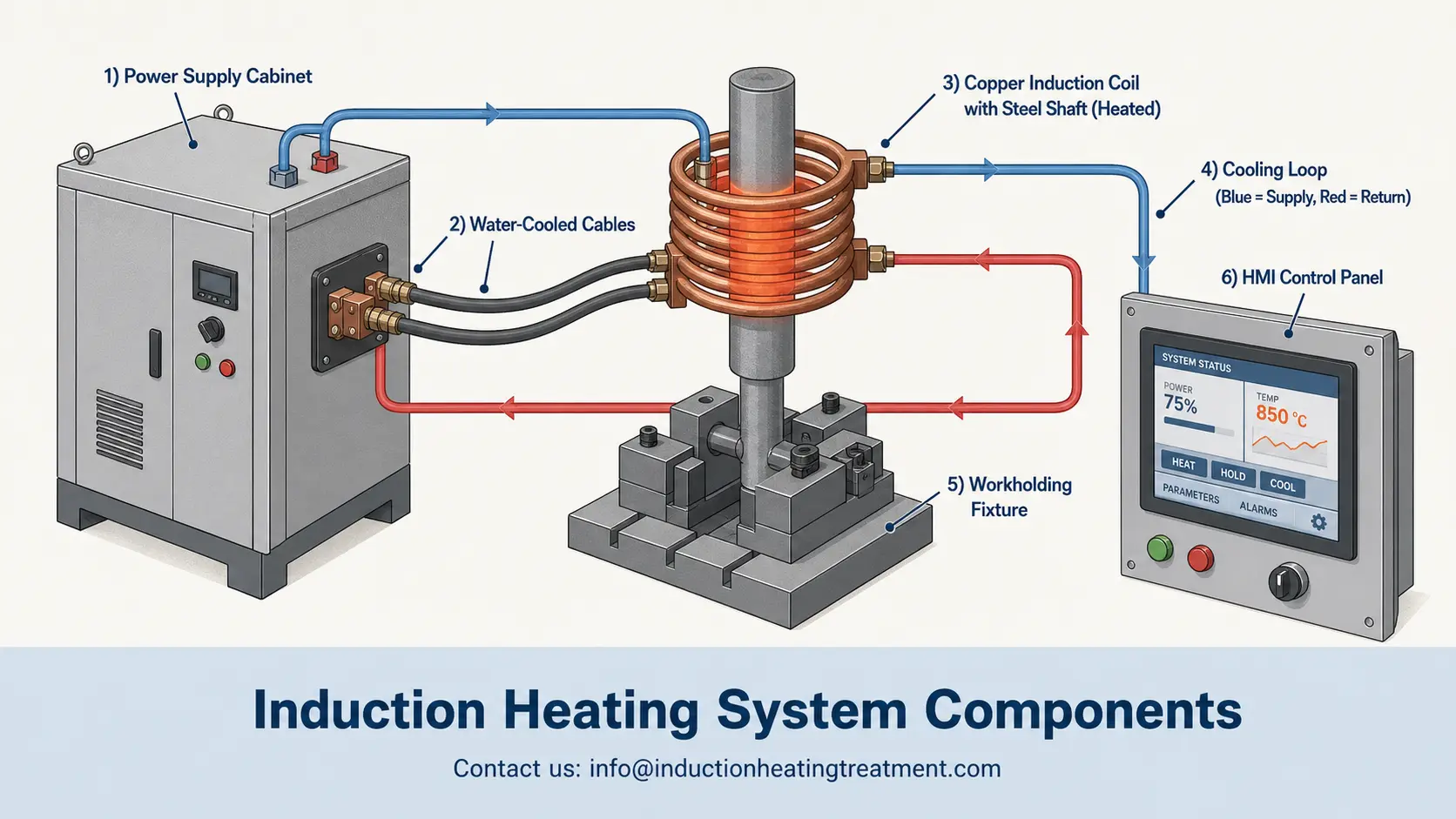 مكونات نظام التسخين بالحثيشرح عملي للمشترين لأول مرةr First-Time Buyers 2 induction heating system components feature