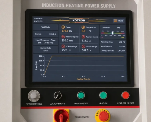 panel-de-control-del-gabinete-de-alimentación-de-inducciónlimentación de inducción induction power supply cabinet control panel