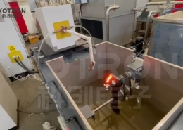 Industrial Blade Induction Hardening System 4 Blade quenching equipment