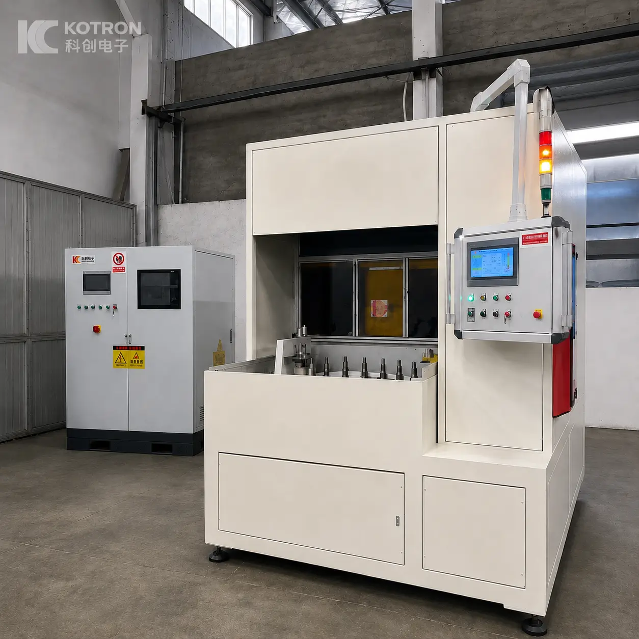 fuel injector nozzle multi station induction hardening machine