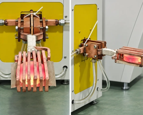 60kw-steel-plate-induction-heating-coil 60 kW induction heating coil for steel plate through heating