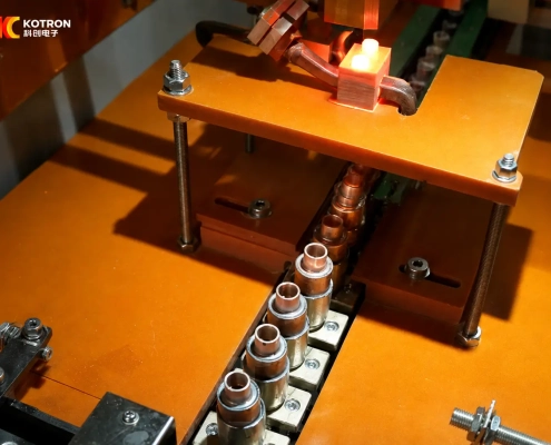 自动暖通空调配件感应钎焊 automatic hvac fitting induction brazing