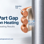 coil to part gap induction heating