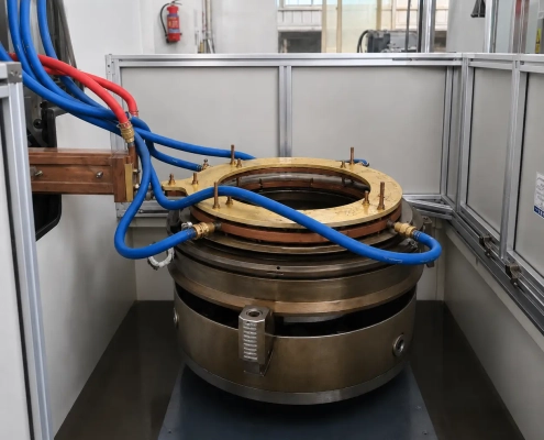 آلة تصلب تحريضية لمقعد صمام العادم من نوع القرص… من نوع القرص disc type exhaust valve seat induction hardening machine