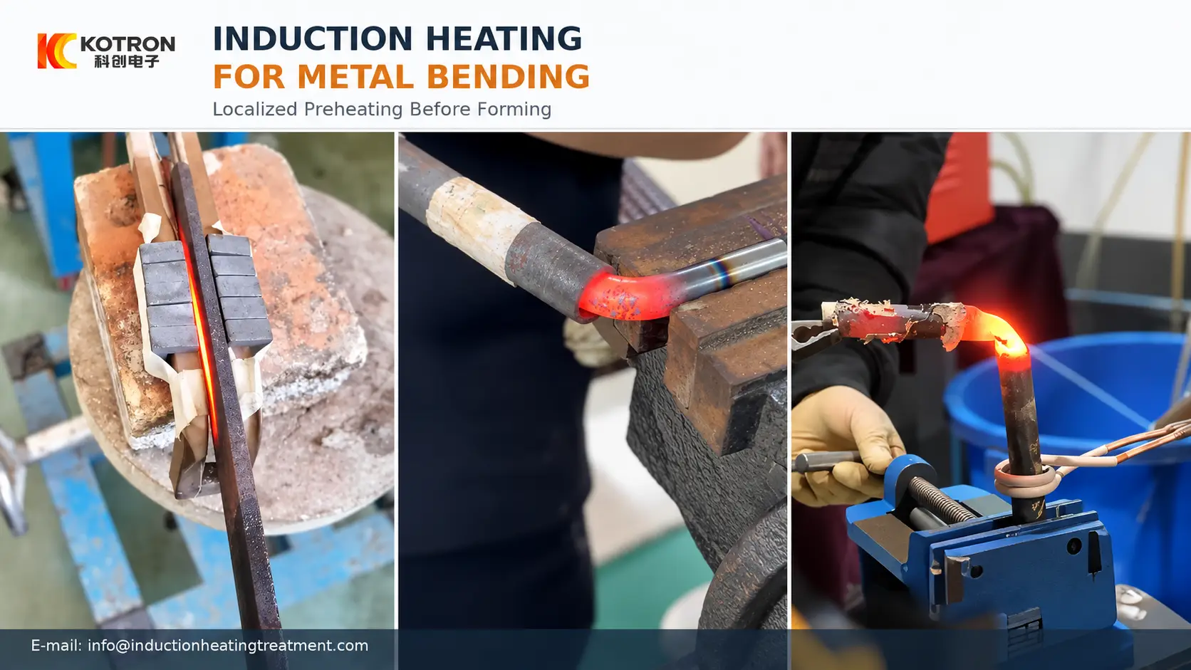 induction heating for metal bending