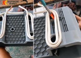 induction heating metal insert removal from plastic