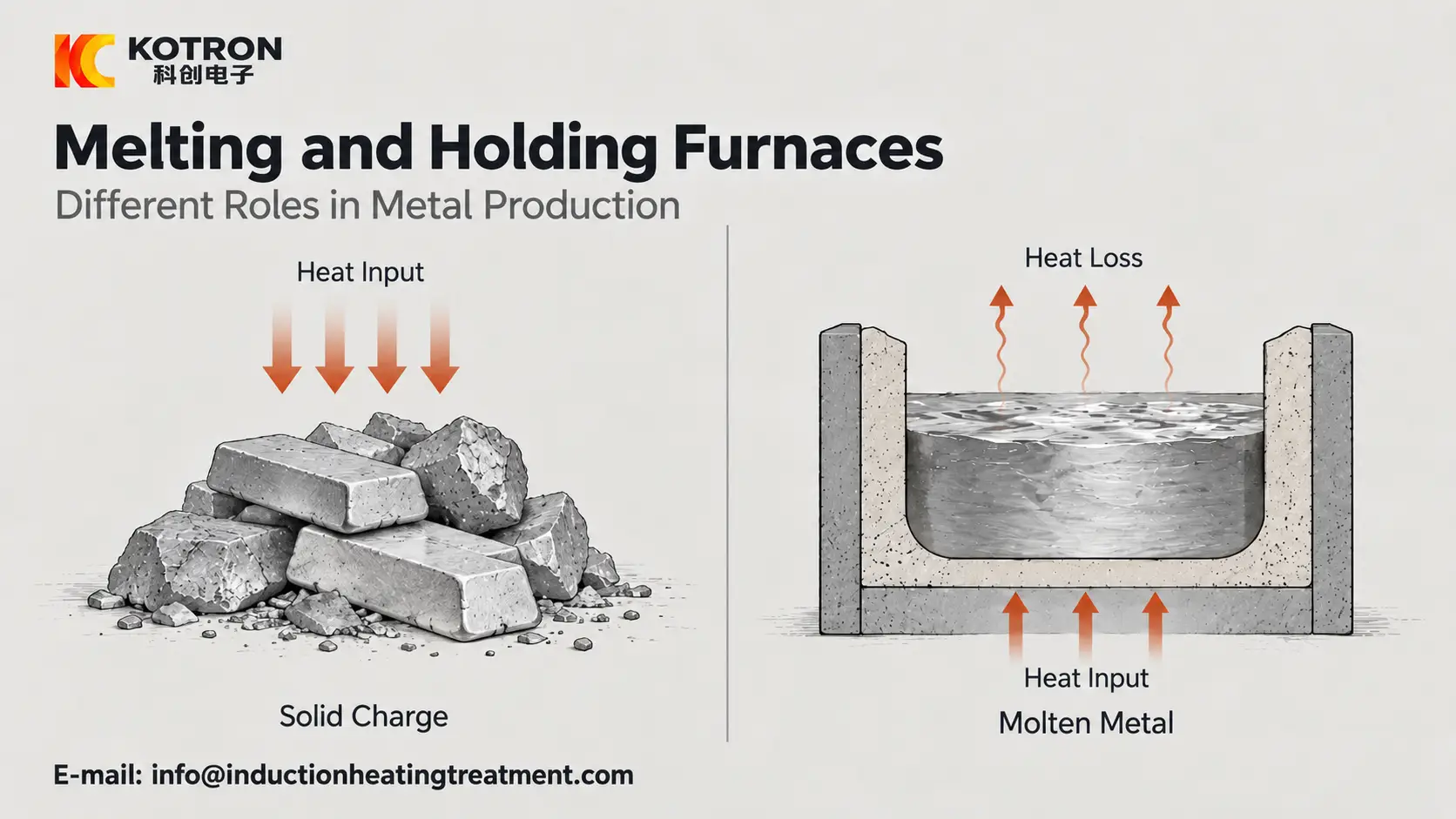 أفران الصهر والعقدعأدوار مختلفة في إنتاج المعادنتلفة في إنتاج المعادن Melting and holding furnaces with different roles in metal production