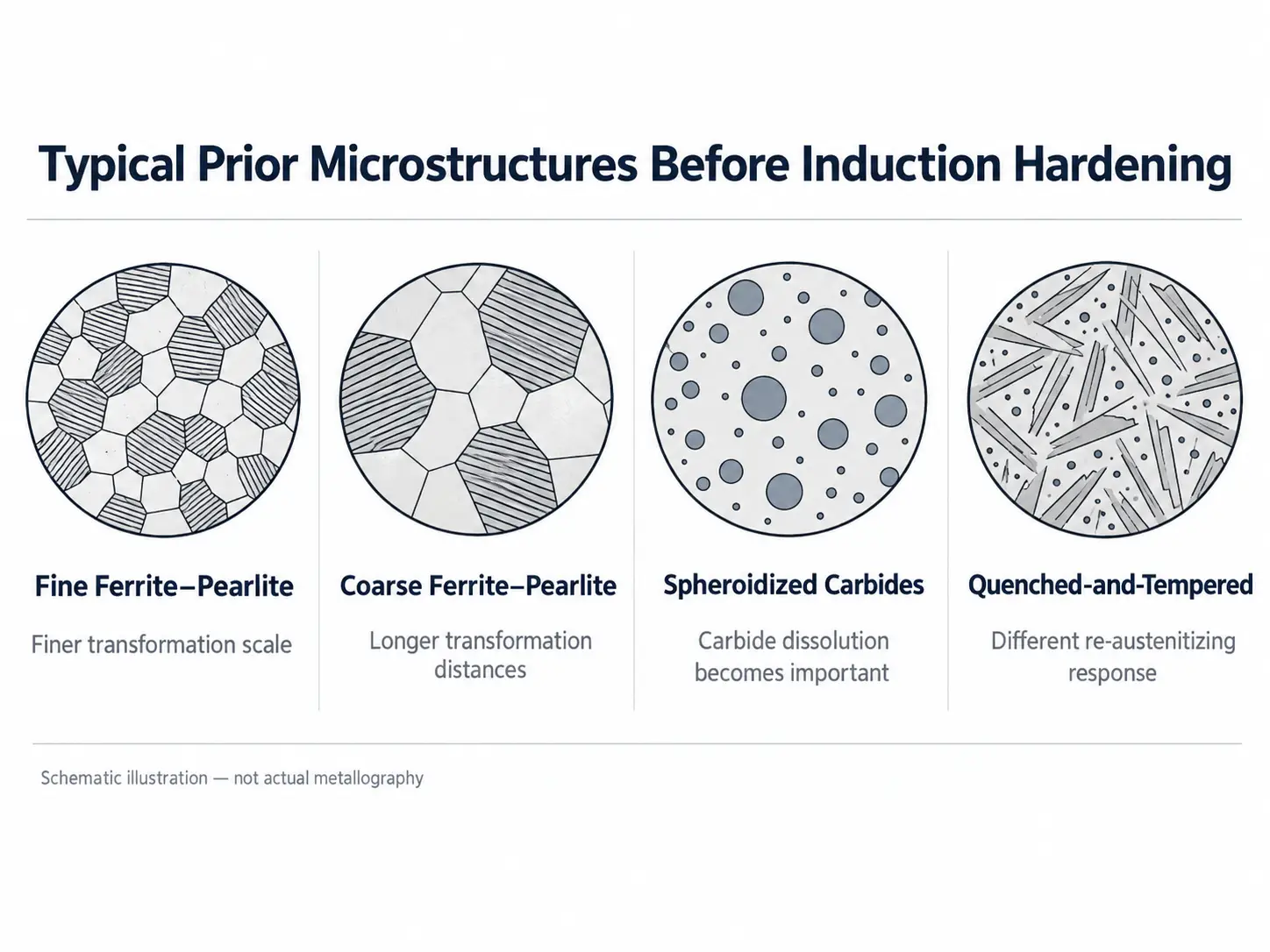 How Prior Microstructure Affects Induction Hardening Results 4 Prior microstructure induction hardening results comparison