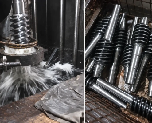 screw shaft quenching and finished parts