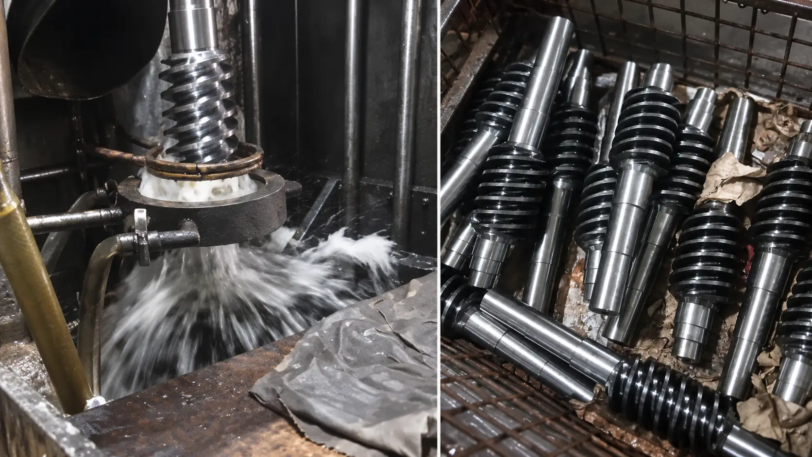screw shaft quenching and finished parts