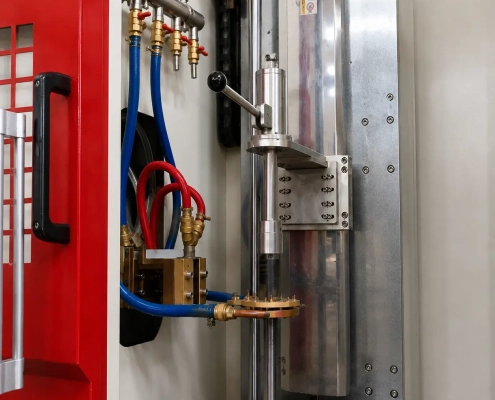 آلة تصلب مقعد صمام العادم العموديم العمودي vertical exhaust valve seat induction hardening machine