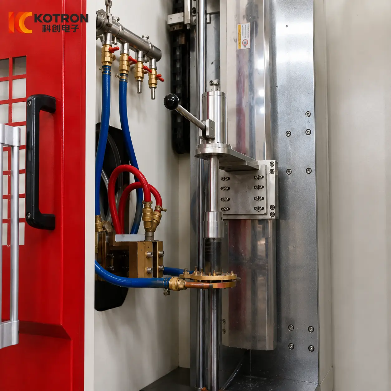 vertical exhaust valve seat induction hardening machine