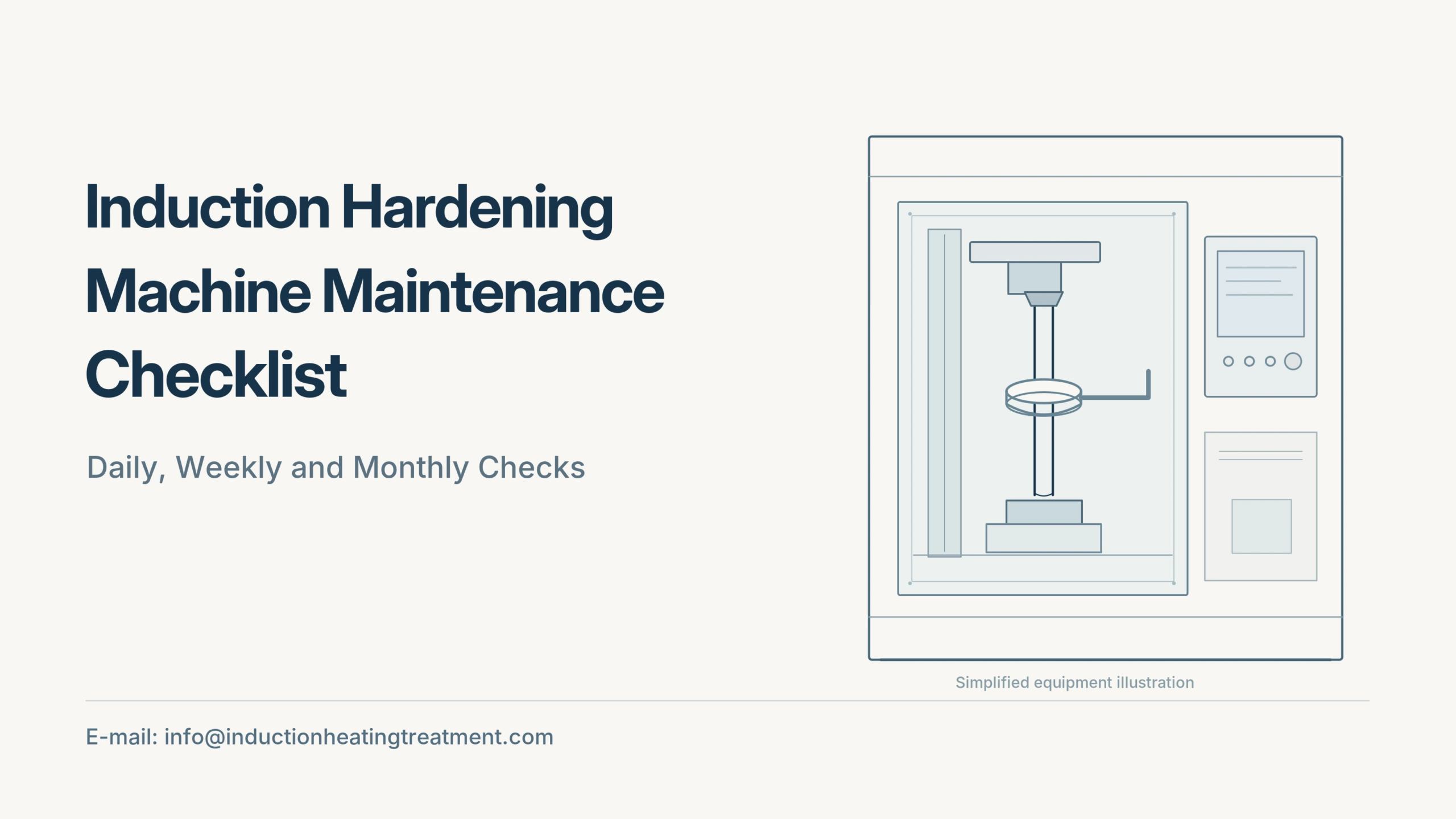 قائمة مراجعة صيانة آلة تصلب الحث�ÙيوميًاØالشيكات الأسبوعية والشهريةthly Checks 2 induction hardening machine maintenance cover scaled