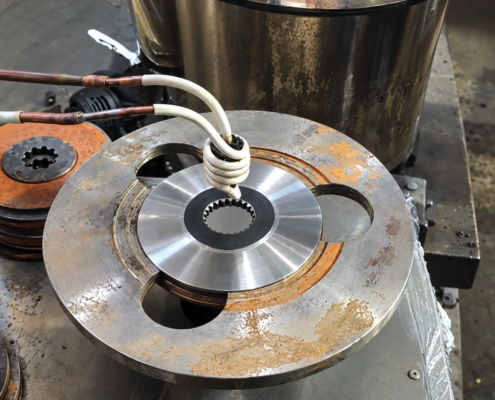 internal-spline-hardening-inductor-and-workpiece internal spline hardening inductor and workpiece