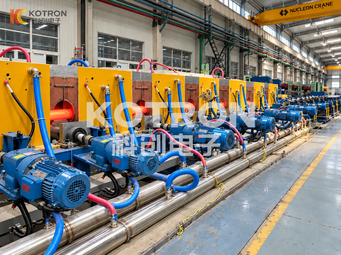 multi-station-titanium-bar-induction-heating-line multi station titanium bar induction heating line