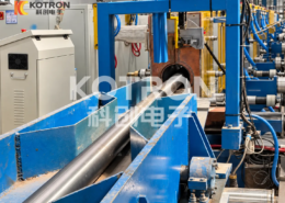titanium alloy bar induction heating feeding system