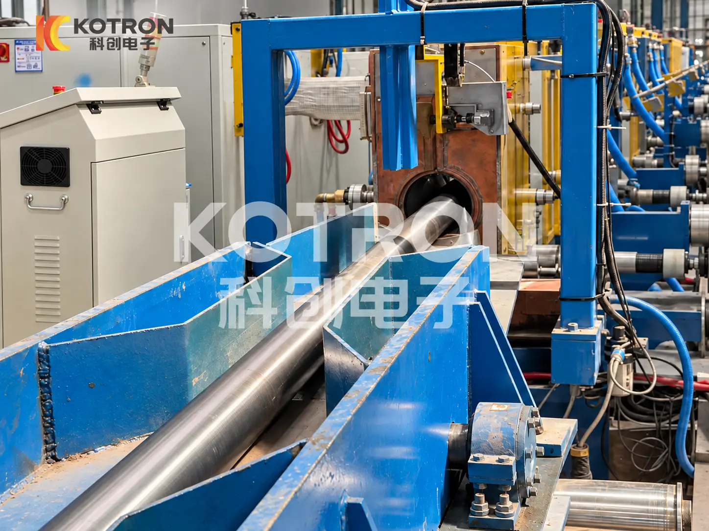 titanium alloy bar induction heating feeding system