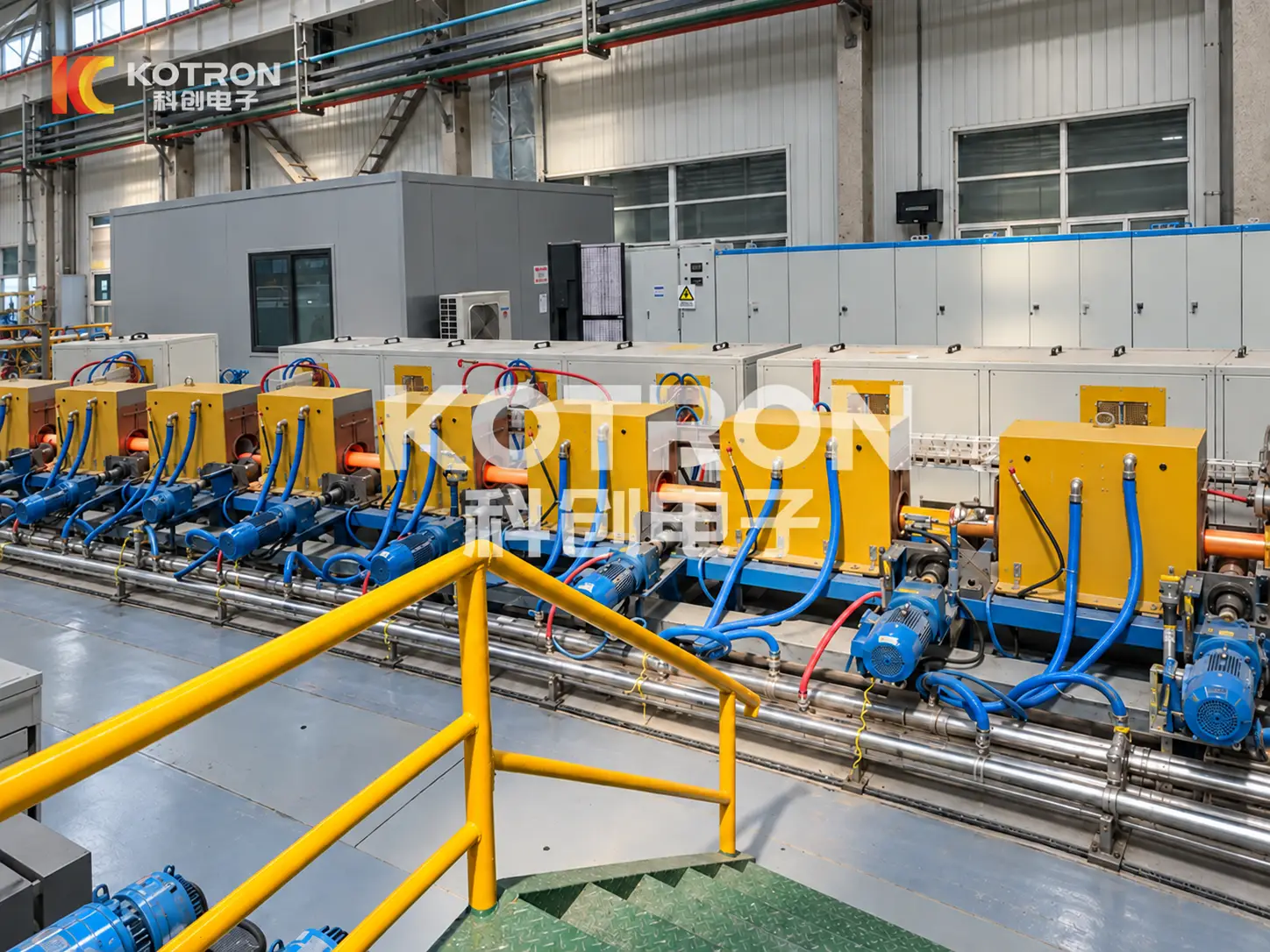 التسخين الحثي لقضبان سبائك التيتانيوم للدلفنة على الساخن³بائك التيتانيومling 6 Titanium alloy bar induction heating production line